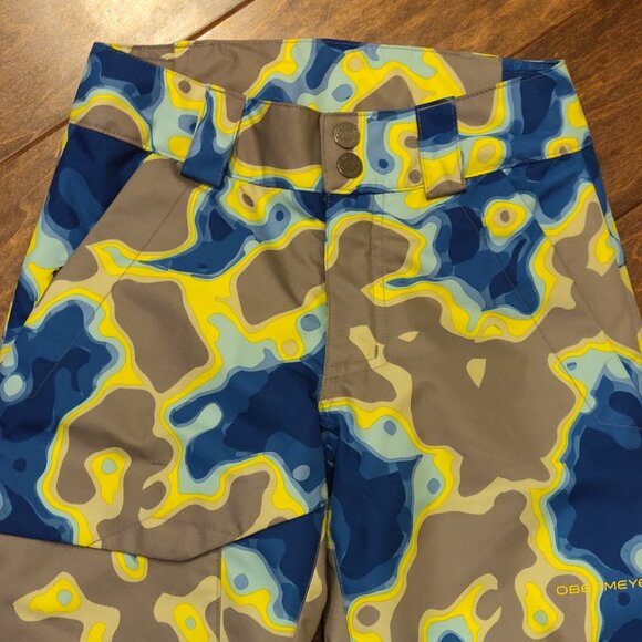 Obermeyer Brisk Print Snow Ski Pant In Thermal Shock NWOT TEEN SIZE SMAL… - Picture 4 of 8